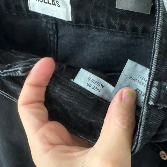 Rolla’s Black Elle Super High Rise Relaxed Jeans Aussie 8 US 26 - Picture 6 of 8